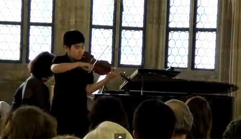 Kenneth Naito performs Wieniawski at SRIMF on violin