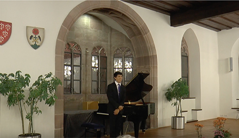 Pianist Sage Hamm performs Chopin: Ballade No.2 in F Major, Op.38 at the Sulzbach-Rosenberg International Music Festival.