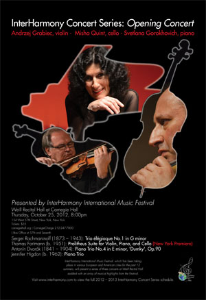 InterHarmony Piano Trio Concert