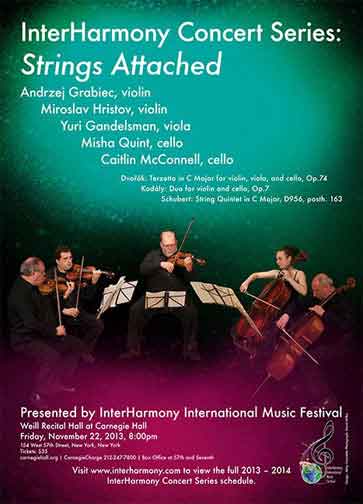 InterHarmony Concert Series - Strings Attached at Carnegie Hall