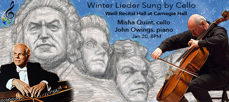 Carnegie Hall Concert January 20, 2018, Misha Quint, cello