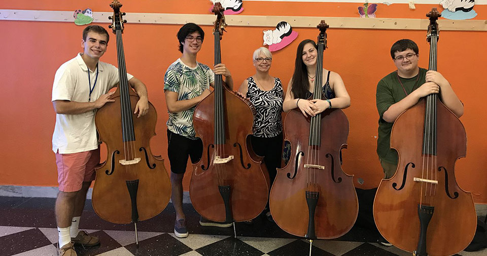 double bass students