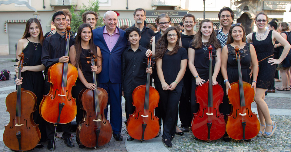 Cellists at the festival