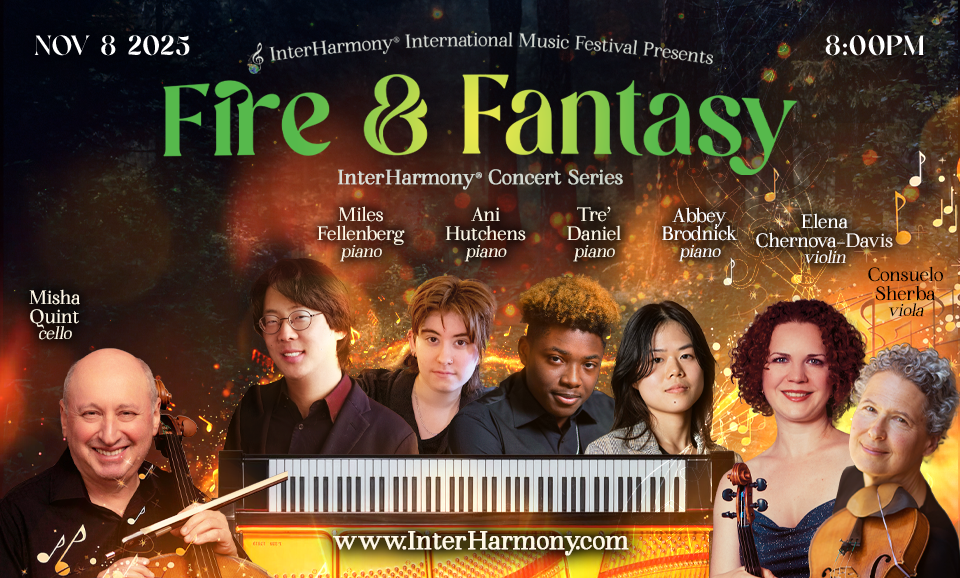 InterHarmony Artists Perform Brahms in Fire and Fantasy at Carnegie Hall on Nov 8 at 8PM