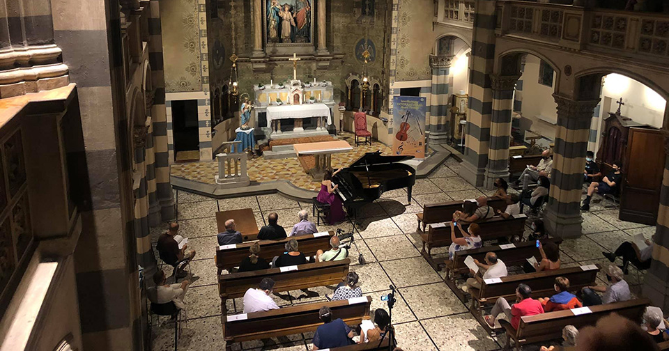 piano student performing