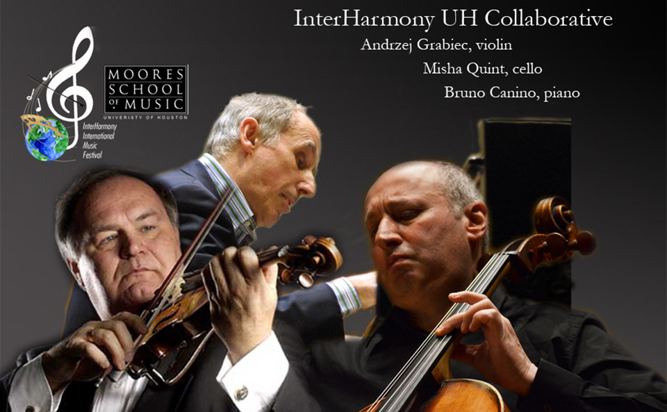 Misha Quint, cello; Andrzej Grabiec, violin; Bruno Canino, piano
