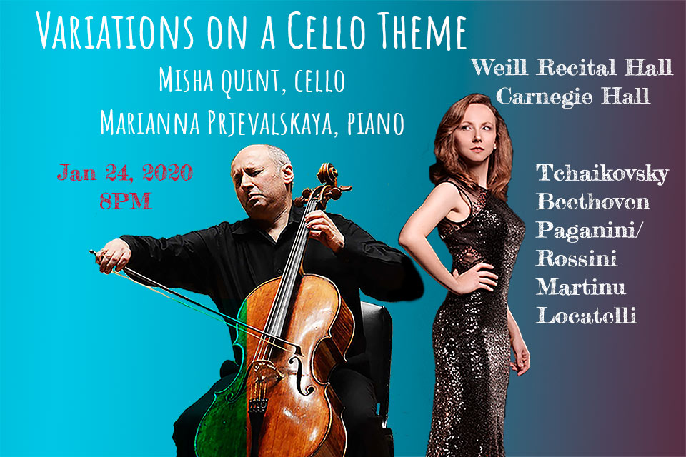 InterHarmony Concert Series: Misha Quint, cello, Variations on a Cello Theme