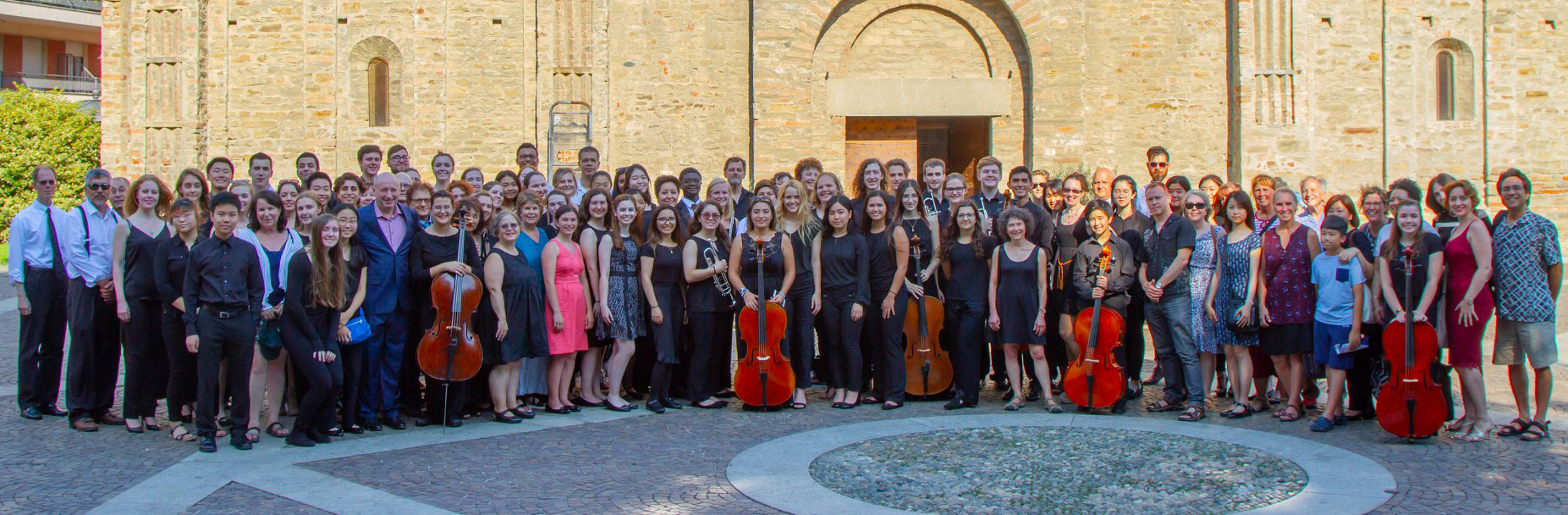 classical music festival with hundreds of students